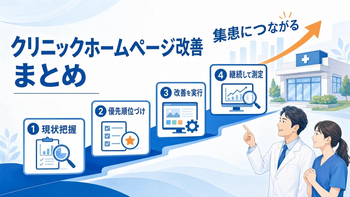 改善から集患までのロードマップ